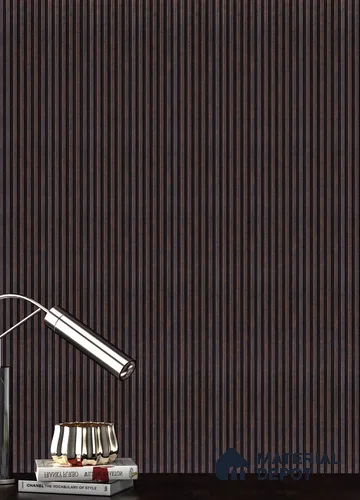 Wenge Stone Louver PN 05285 8 ft x 4.8 inch Charcoal Panel - 12 mm | Suitable for Feature Wall, TV Unit & Living Room | Width is Subjected to 5% Variation