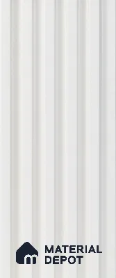 White Plain Colour Louver PN 05286 8 ft x 4.8 inch Charcoal Panel - 12 mm | Suitable for Feature Wall, TV Unit & Living Room | Width is Subjected to 5% Variation