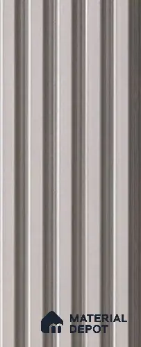 Cream Plain Colour Louver PN 05287 8 ft x 4.8 inch Charcoal Panel - 12 mm | Suitable for Feature Wall, TV Unit & Living Room | Width is Subjected to 5% Variation