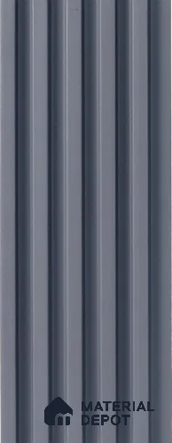 Grey Plain Colour Louver PN 05290 8 ft x 4.8 inch Charcoal Panel - 12 mm | Suitable for Feature Wall, TV Unit & Living Room | Width is Subjected to 5% Variation