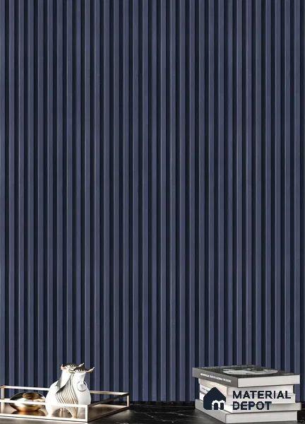 Grey Plain Colour Louver PN 05290 8 ft x 4.8 inch Charcoal Panel - 12 mm | Suitable for Feature Wall, TV Unit & Living Room | Width is Subjected to 5% Variation