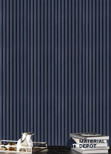 Grey Plain Colour Louver PN 05290 8 ft x 4.8 inch Charcoal Panel - 12 mm | Suitable for Feature Wall, TV Unit & Living Room | Width is Subjected to 5% Variation