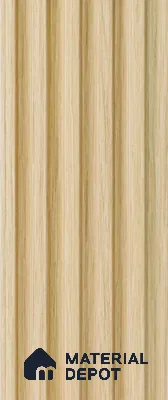 Brown Wooden Louver PN 05291 8 ft x 4.8 inch Charcoal Panel - 12 mm | Suitable for Feature Wall, TV Unit & Living Room | Width is Subjected to 5% Variation