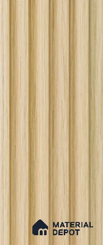 Brown Wooden Louver PN 05291 8 ft x 4.8 inch Charcoal Panel - 12 mm | Suitable for Feature Wall, TV Unit & Living Room | Width is Subjected to 5% Variation