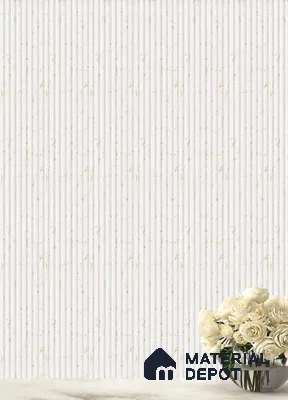 White Marble Louver PN 05292 8 ft x 4.8 inch Charcoal Panel - 12 mm | Suitable for Feature Wall, TV Unit & Living Room | Width is Subjected to 5% Variation