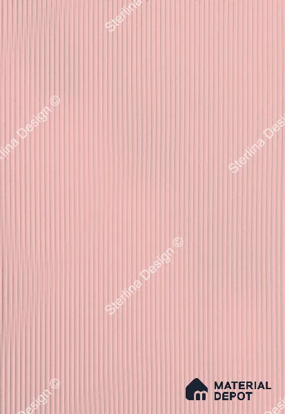 Red Plain Colour Louver 454 STER (454) 8 ft x 4 ft MDF Panel - 8 mm | Suitable for Feature Wall, TV Unit & Living Room | Width is Subjected to 5% Variation