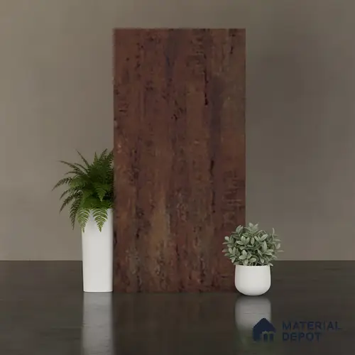 Stone Floor Tile TL 10132 B Filo Rust 47 x 24 inch Matte Finish Vitrified Tile - 9 mm | 4 Random Design | Suitable For Living Room, Bedroom, Dining Area