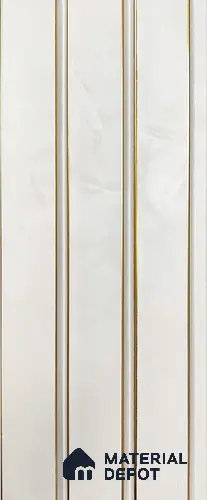White Plain Colour Louver PN 05308 8 ft x 4.8 inch Charcoal Panel - 12 mm | Suitable for Feature Wall, TV Unit & Living Room | Width is Subjected to 5% Variation