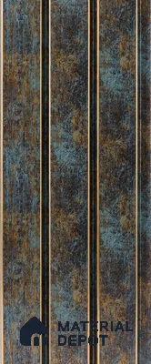 Multi Colour Metallic Louver PN 05309 8 ft x 4.8 inch Charcoal Panel - 12 mm | Suitable for Feature Wall, TV Unit & Living Room | Width is Subjected to 5% Variation