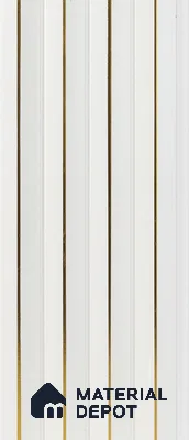 White Plain Colour Louver PN 05312 8 ft x 4.7 inch Charcoal Panel - 12 mm | Suitable for Feature Wall, TV Unit & Living Room | Width is Subjected to 5% Variation
