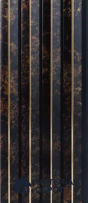 Wenge Marble Louver PN 05313 8 ft x 4.7 inch Charcoal Panel - 12 mm | Suitable for Feature Wall, TV Unit & Living Room | Width is Subjected to 5% Variation