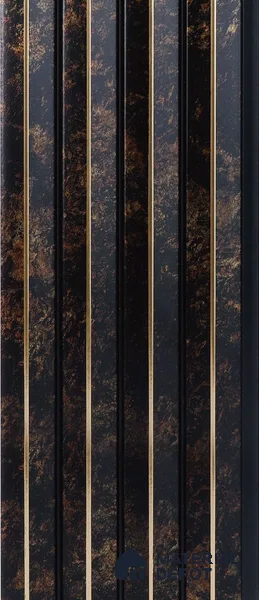 Wenge Marble Louver PN 05313 8 ft x 4.7 inch Charcoal Panel - 12 mm | Suitable for Feature Wall, TV Unit & Living Room | Width is Subjected to 5% Variation