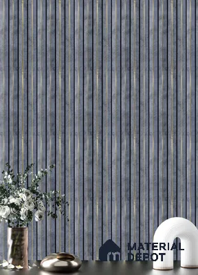 Grey Stone Louver PN 05314 8 ft x 4.7 inch Charcoal Panel - 12 mm | Suitable for Feature Wall, TV Unit & Living Room | Width is Subjected to 5% Variation