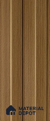 Brown Wooden Louver PN 05270 8 ft x 4.7 inch Charcoal Panel - 12 mm | Suitable for Feature Wall, TV Unit & Living Room | Width is Subjected to 5% Variation