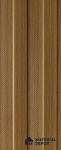Brown Wooden Louver PN 05270 8 ft x 4.7 inch Charcoal Panel - 12 mm | Suitable for Feature Wall, TV Unit & Living Room | Width is Subjected to 5% Variation