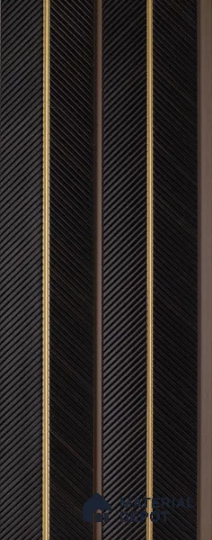 Black Wooden Louver PN 05271 8 ft x 4.7 inch Charcoal Panel - 12 mm | Suitable for Feature Wall, TV Unit & Living Room | Width is Subjected to 5% Variation