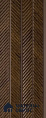 Brown Wooden Louver PN 05272 8 ft x 4.7 inch Charcoal Panel - 12 mm | Suitable for Feature Wall, TV Unit & Living Room | Width is Subjected to 5% Variation