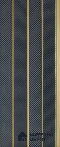 Grey Plain Colour Louver PN 05275 8 ft x 4.7 inch Charcoal Panel - 12 mm | Suitable for Feature Wall, TV Unit & Living Room | Width is Subjected to 5% Variation