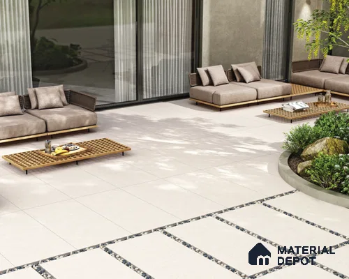 Plain Floor Tile TL 12848 Desert Lux 4 ft x 2 ft Matte Finish Fullbody Vitrified Tile - 20 mm
