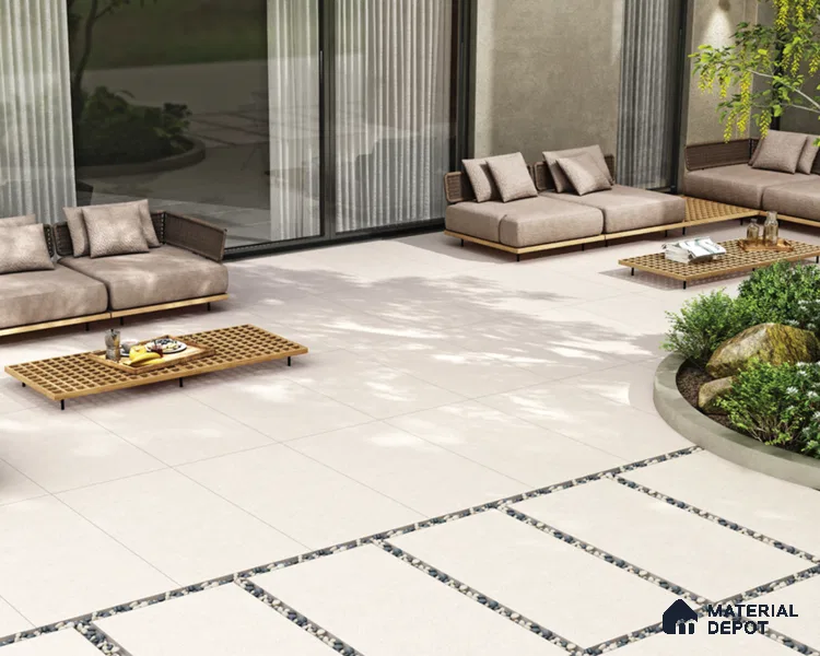 Plain Floor Tile TL 12848 Desert Lux 4 ft x 2 ft Matte Finish Fullbody Vitrified Tile - 20 mm