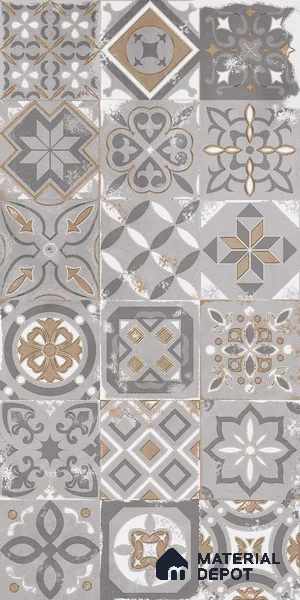 Highlighter Wall Tile TL 12740 Lustrey Brown Decor 4 ft x 2 ft Matte Finish Vitrified Tile - 8.5 mm