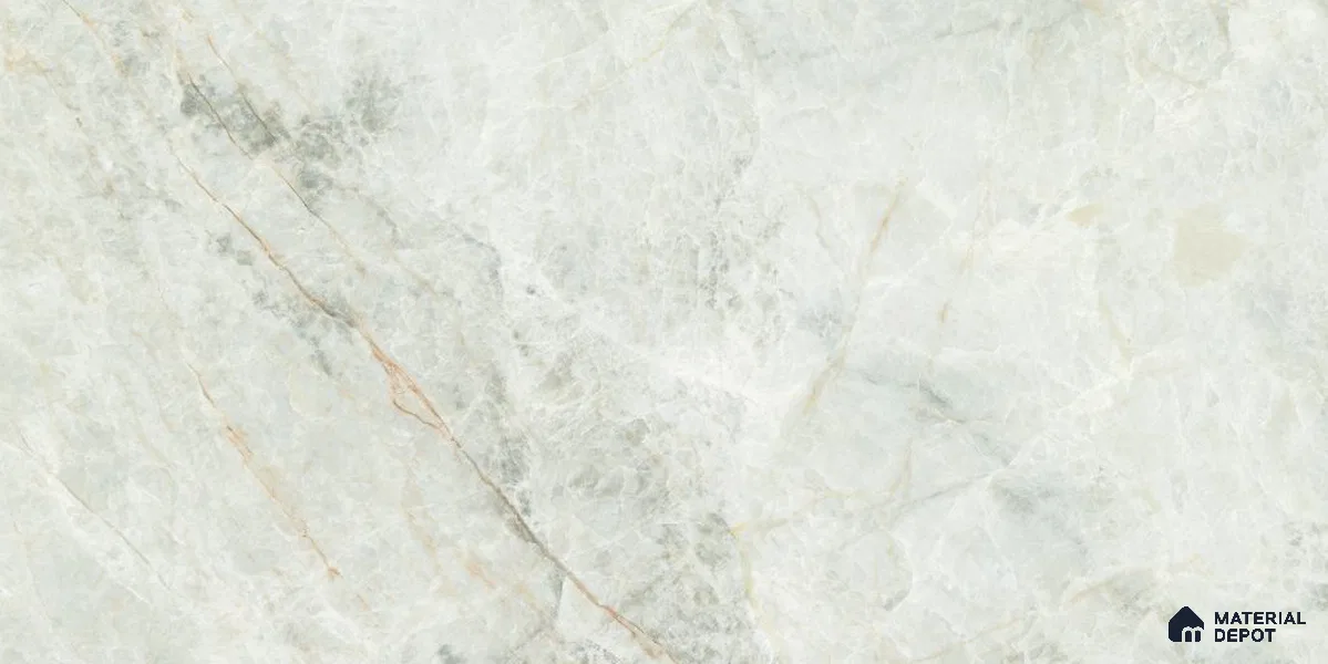 Marble Floor & Wall Tile TL 12727 B Arctic Pista 4 ft x 2 ft Glossy Finish Vitrified Tile - 8 mm | 5 Random Design