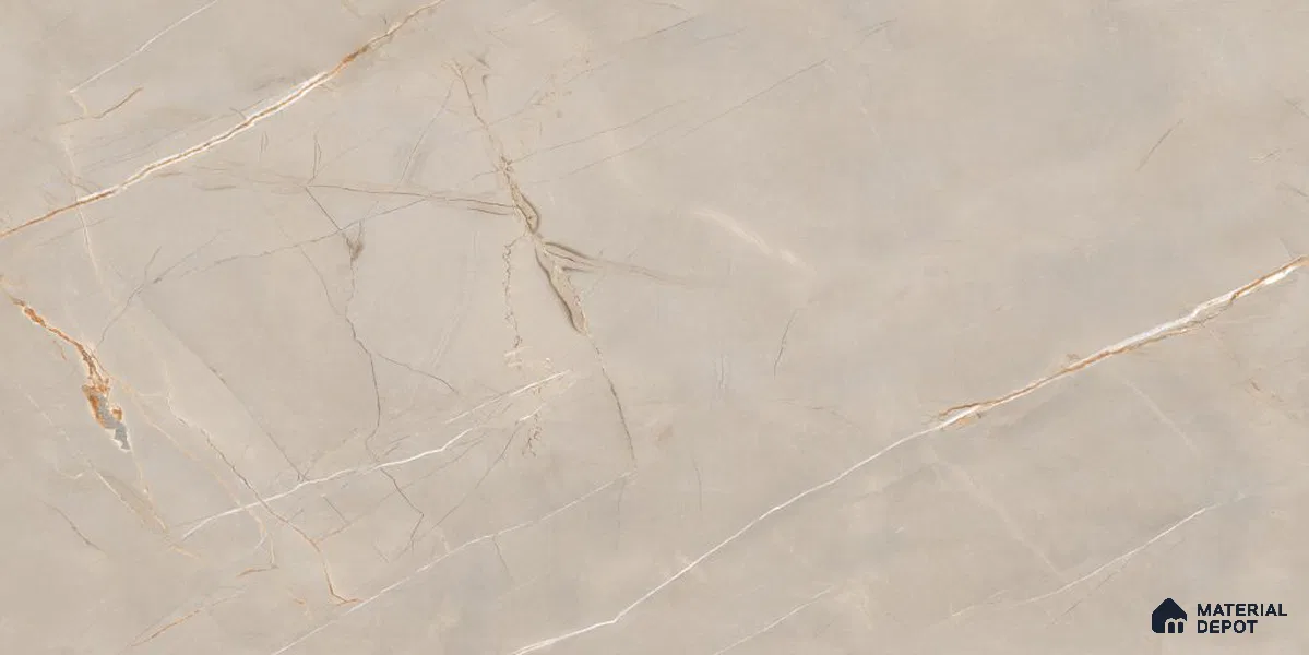 Endless Marble Floor & Wall Tile TL 12731 B Alps Grey 4 ft x 2 ft Glossy Finish Vitrified Tile - 8 mm | 4 Random Design