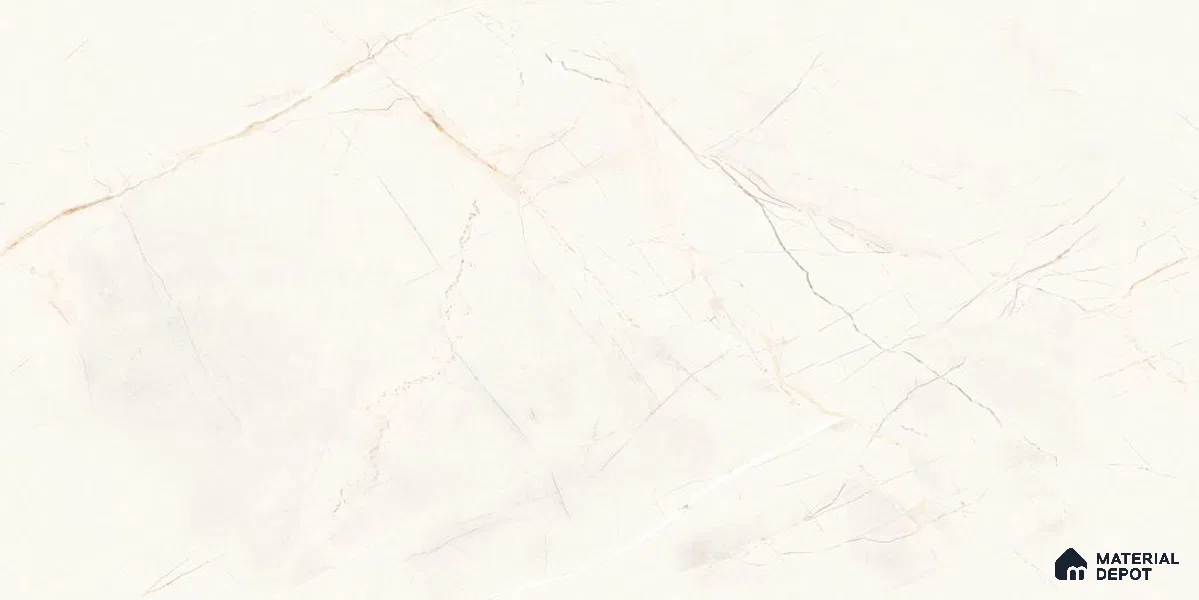 Endless Marble Floor & Wall Tile TL 12731 Alps Silver 4 ft x 2 ft Glossy Finish Vitrified Tile - 8 mm | 4 Random Design