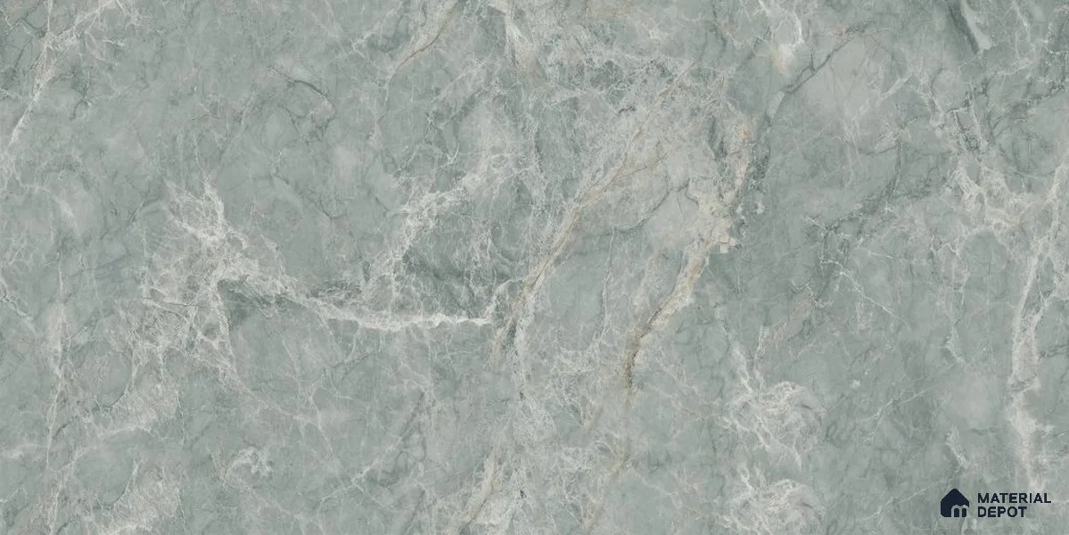 Endless Marble Floor & Wall Tile TL 12736 B Mystic Verde 4 ft x 2 ft Glossy Finish Vitrified Tile - 8 mm | 4 Random Design