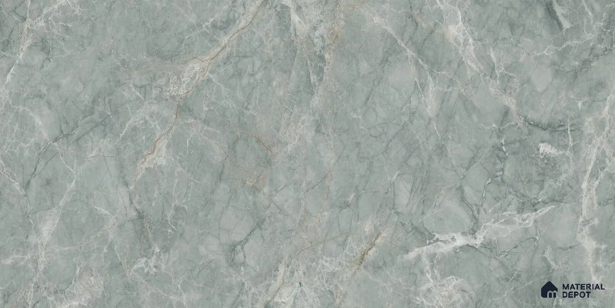 Endless Marble Floor & Wall Tile TL 12736 B Mystic Verde 4 ft x 2 ft Glossy Finish Vitrified Tile - 8 mm | 4 Random Design