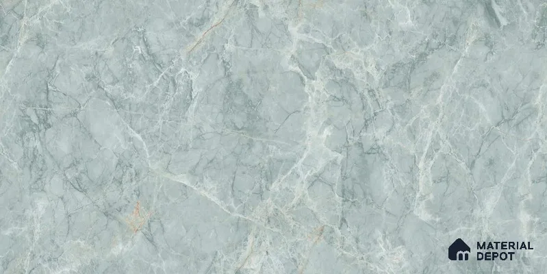 Endless Marble Floor & Wall Tile TL 12736 Mystic Aqua 4 ft x 2 ft Glossy Finish Vitrified Tile - 8 mm | 4 Random Design