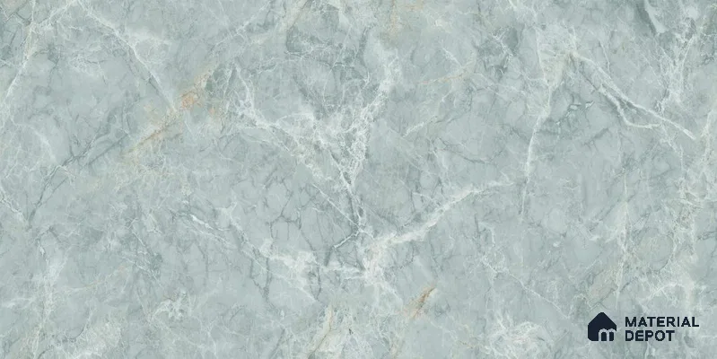 Endless Marble Floor & Wall Tile TL 12736 Mystic Aqua 4 ft x 2 ft Glossy Finish Vitrified Tile - 8 mm | 4 Random Design