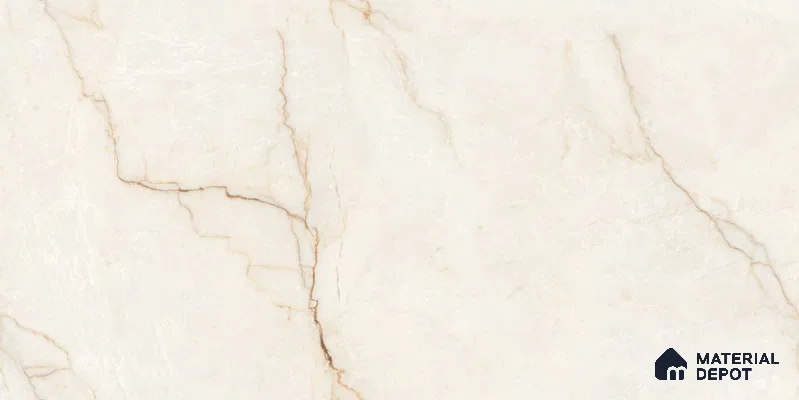 Endless Marble Floor & Wall Tile TL 12734 Croma Beige 4 ft x 2 ft Glossy Finish Vitrified Tile - 8 mm | 4 Random Design