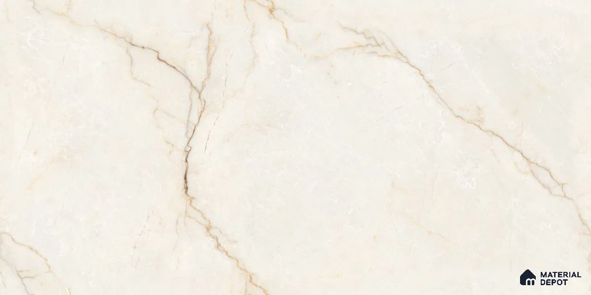 Endless Marble Floor & Wall Tile TL 12734 Croma Beige 4 ft x 2 ft Glossy Finish Vitrified Tile - 8 mm | 4 Random Design