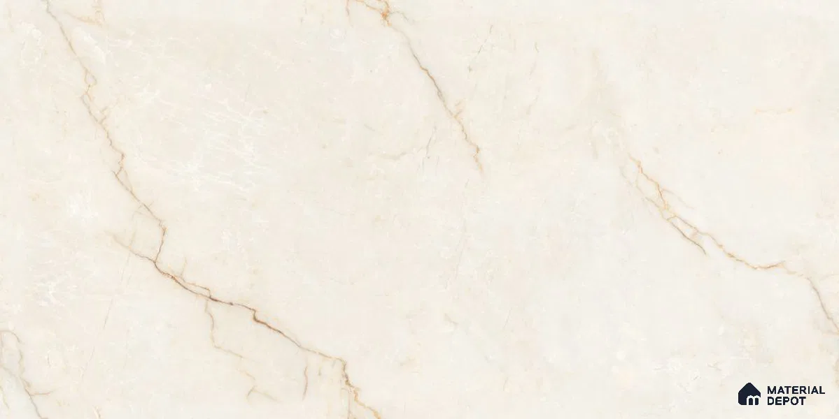 Endless Marble Floor & Wall Tile TL 12734 Croma Beige 4 ft x 2 ft Glossy Finish Vitrified Tile - 8 mm | 4 Random Design