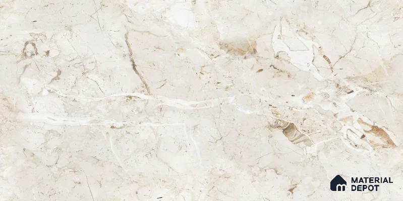 Endless Marble Floor & Wall Tile TL 12733 Royal Fantom Bianco 4 ft x 2 ft Glossy Finish Vitrified Tile - 8 mm | 4 Random Design
