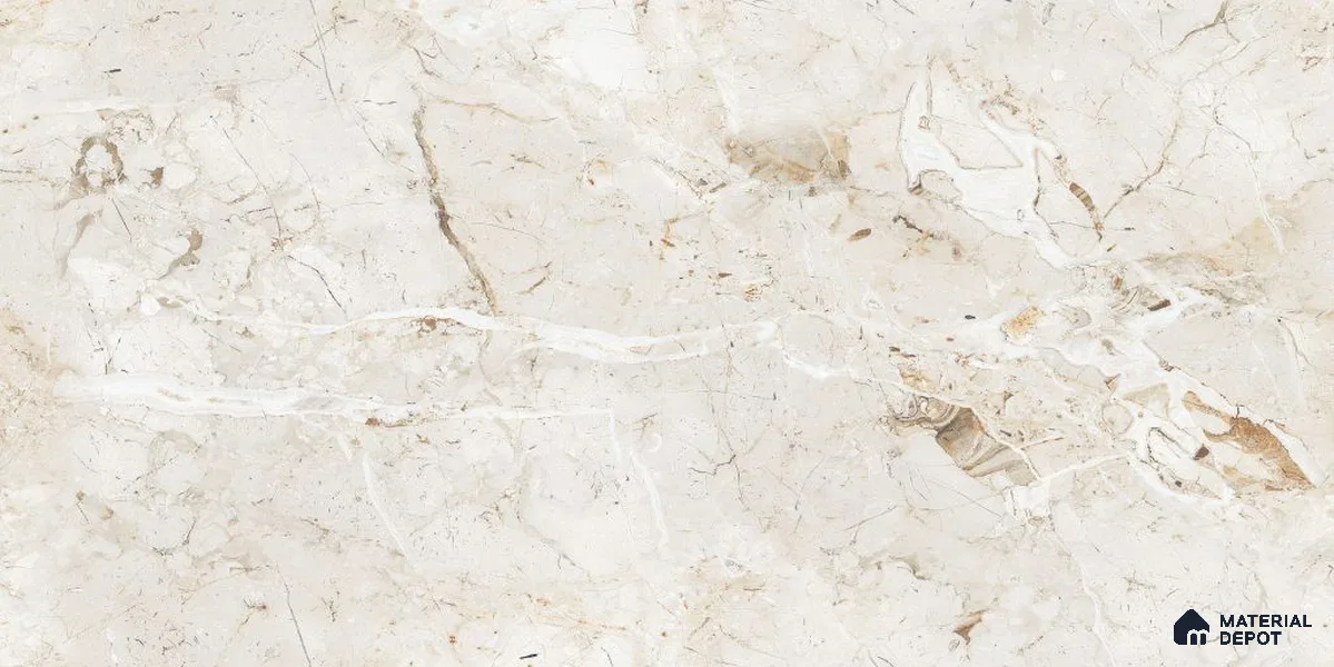Endless Marble Floor & Wall Tile TL 12733 Royal Fantom Bianco 4 ft x 2 ft Glossy Finish Vitrified Tile - 8 mm | 4 Random Design