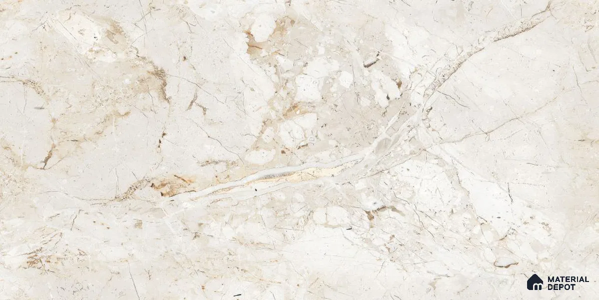 Endless Marble Floor & Wall Tile TL 12733 Royal Fantom Bianco 4 ft x 2 ft Glossy Finish Vitrified Tile - 8 mm | 4 Random Design