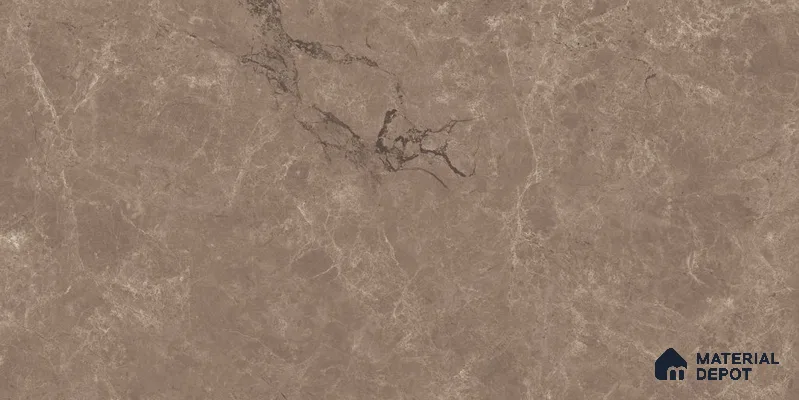Marble Floor & Wall Tile TL 12722 E Tiara Choco 4 ft x 2 ft Glossy Finish Vitrified Tile - 8 mm | 5 Random Design