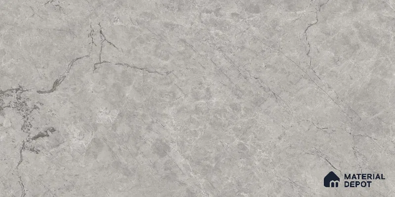 Marble Floor & Wall Tile TL 12722 C Tiara Grey 4 ft x 2 ft Glossy Finish Vitrified Tile - 8 mm | 5 Random Design