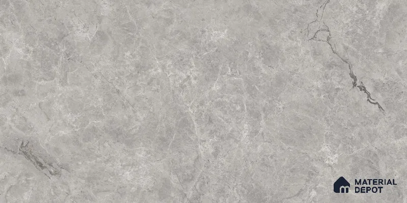 Marble Floor & Wall Tile TL 12722 C Tiara Grey 4 ft x 2 ft Glossy Finish Vitrified Tile - 8 mm | 5 Random Design