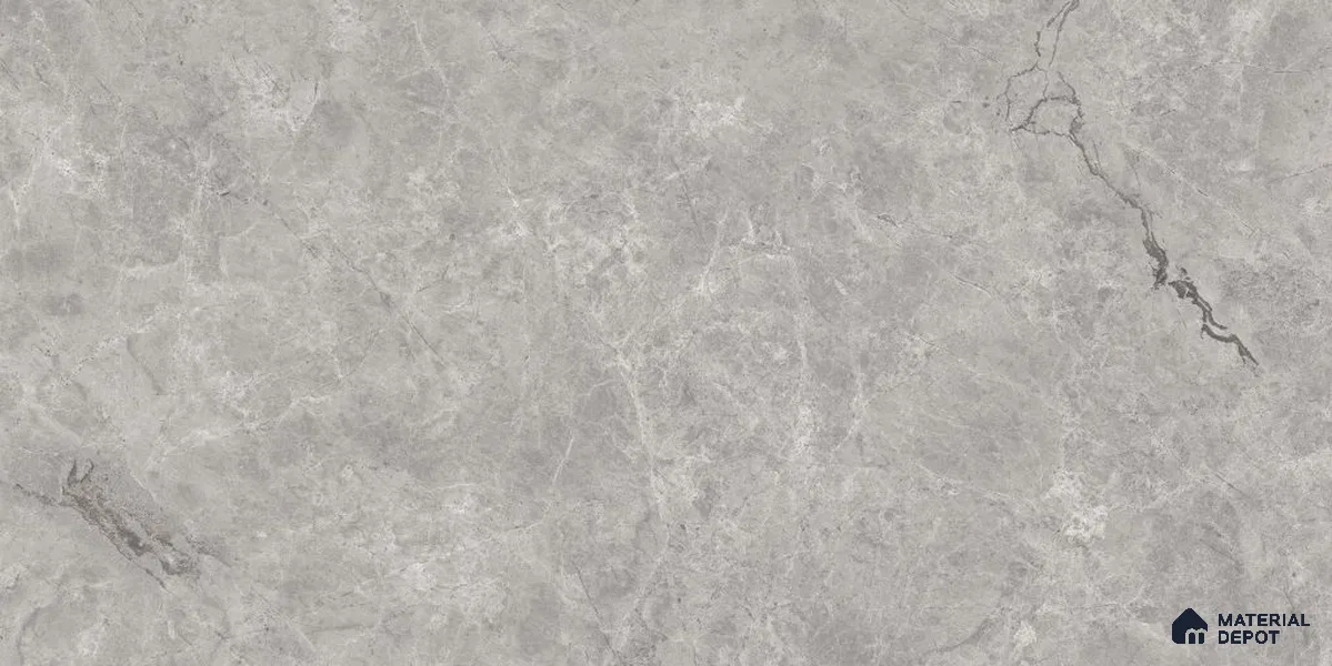 Marble Floor & Wall Tile TL 12722 C Tiara Grey 4 ft x 2 ft Glossy Finish Vitrified Tile - 8 mm | 5 Random Design