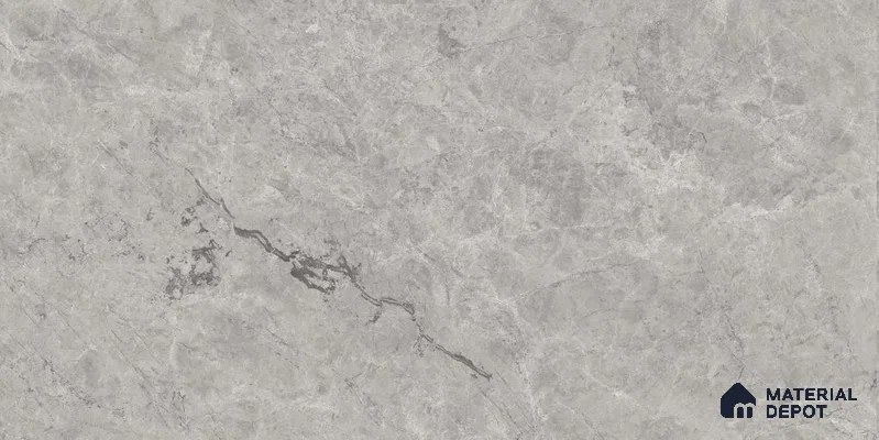 Marble Floor & Wall Tile TL 12722 C Tiara Grey 4 ft x 2 ft Glossy Finish Vitrified Tile - 8 mm | 5 Random Design