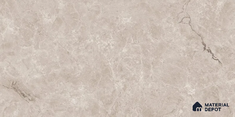 Marble Floor & Wall Tile TL 12722 B Tiara Cream 4 ft x 2 ft Glossy Finish Vitrified Tile - 8 mm | 5 Random Design