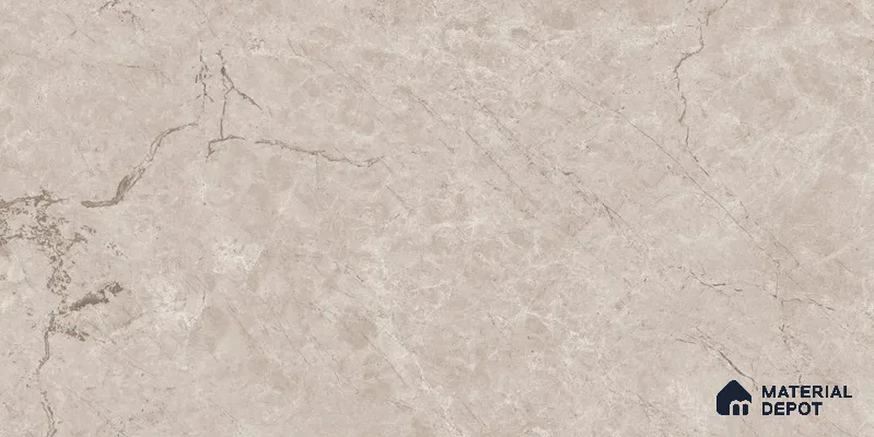 Marble Floor & Wall Tile TL 12722 B Tiara Cream 4 ft x 2 ft Glossy Finish Vitrified Tile - 8 mm | 5 Random Design