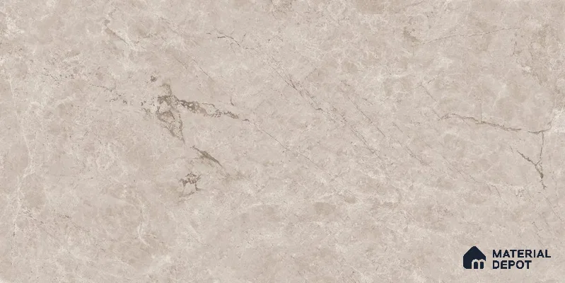 Marble Floor & Wall Tile TL 12722 B Tiara Cream 4 ft x 2 ft Glossy Finish Vitrified Tile - 8 mm | 5 Random Design