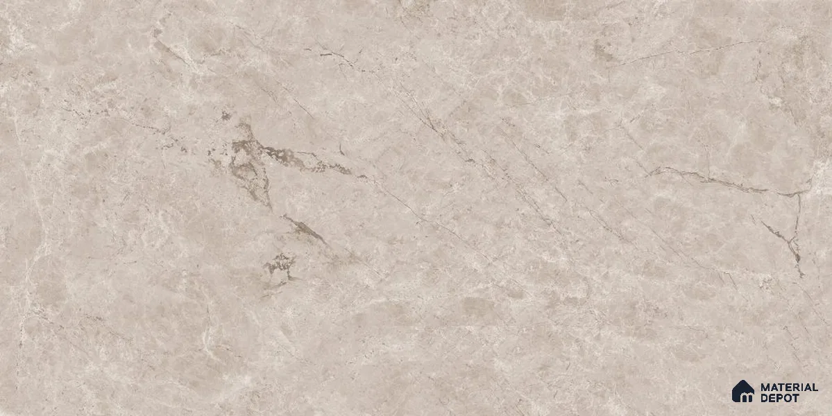 Marble Floor & Wall Tile TL 12722 B Tiara Cream 4 ft x 2 ft Glossy Finish Vitrified Tile - 8 mm | 5 Random Design