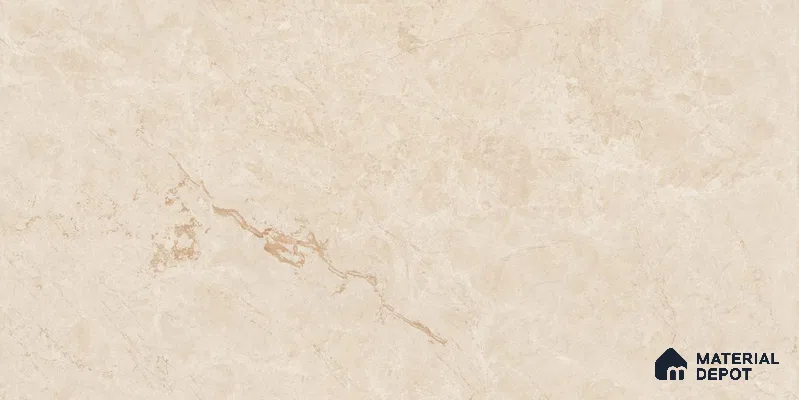 Marble Floor & Wall Tile TL 12722 Tiara Beige 4 ft x 2 ft Glossy Finish Vitrified Tile - 8 mm | 5 Random Design