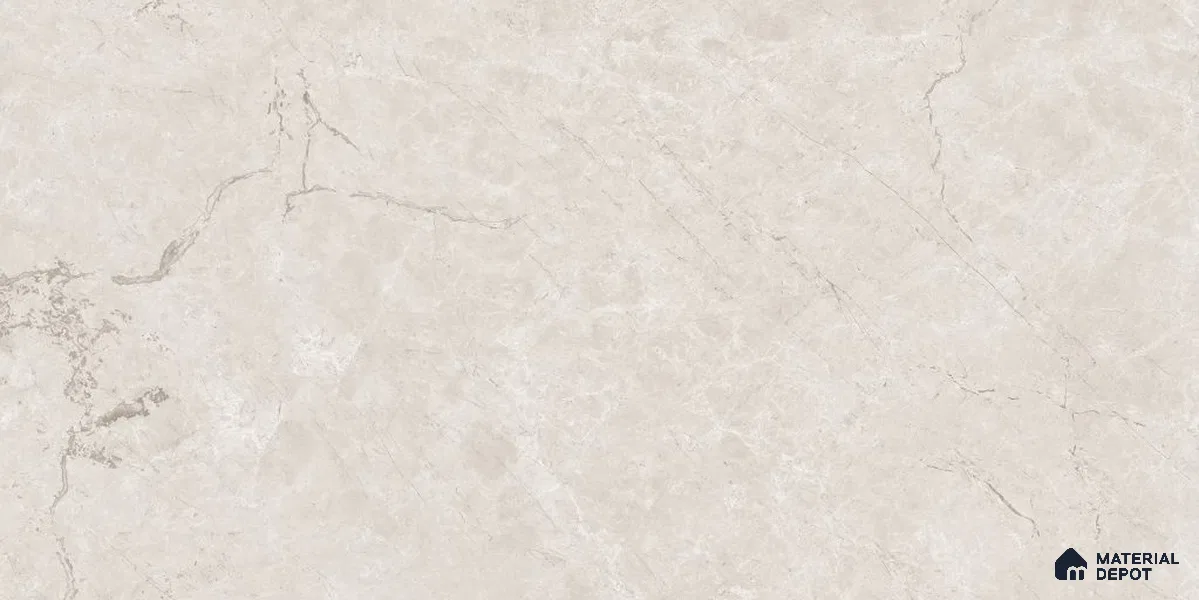 Marble Floor & Wall Tile TL 12722 D Tiara Bianco 4 ft x 2 ft Glossy Finish Vitrified Tile - 8 mm | 5 Random Design
