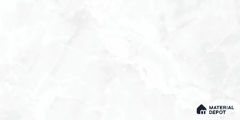 Marble Floor & Wall Tile TL 12729 B Moon Onyx White 4 ft x 2 ft Glossy Finish Vitrified Tile - 8 mm | 5 Random Design
